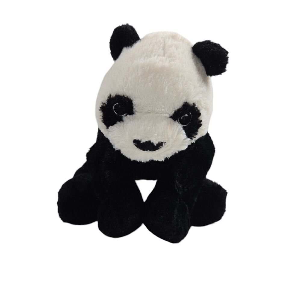 IKEA Plush Kramig Panda Bear Stuffed‎ Animal Black White Floppy Sewn Eyes 12"